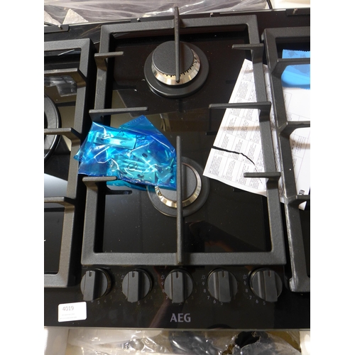 4019 - AEG Gas on Glass 5 Burner Hob ( Original RRP £574.17 + Vat (468-91), *This lot is subject to VAT