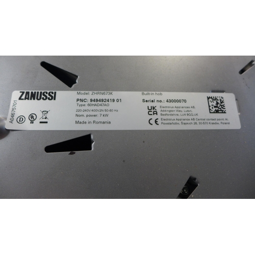 4034 - Zanussi 4 Zone Induction Hob, RRP £269 (468-183) *This lot is subject to Vat