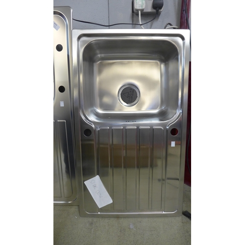 4037 - Stainless steel 1.0  Bowl Sink with drainer (468-5), *This lot is subject to VAT