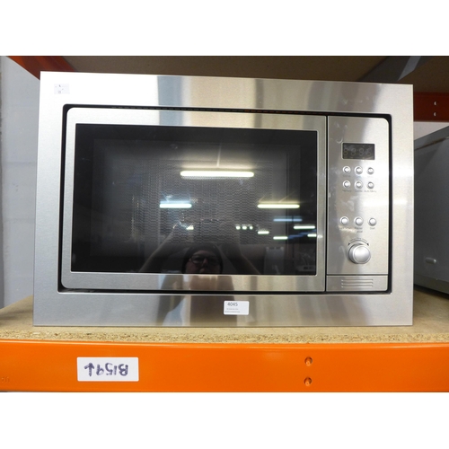 4045 - Built in silver microwave, Original RRP £350.00 + Vat (468-17), *This lot is subject to VAT