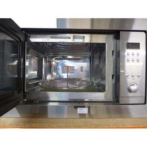 4045 - Built in silver microwave, Original RRP £350.00 + Vat (468-17), *This lot is subject to VAT