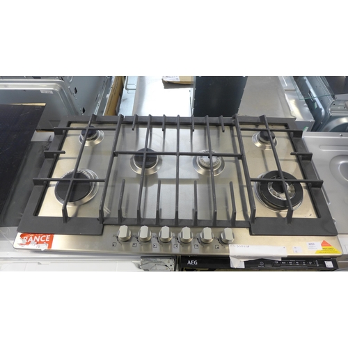 4050 - Zanussi 6 Burner Gas Hob - Stainless Steel. (missing two hob covers) Original RRP £449.17 + Vat (468... 