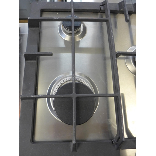 4050 - Zanussi 6 Burner Gas Hob - Stainless Steel. (missing two hob covers) Original RRP £449.17 + Vat (468... 