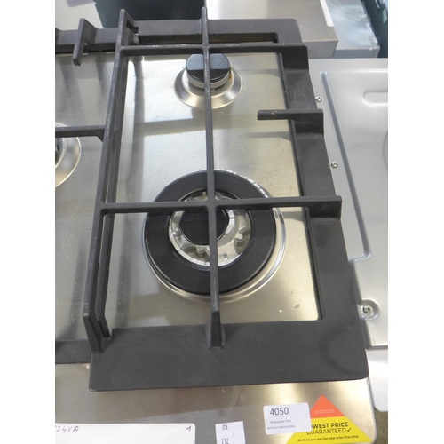 4050 - Zanussi 6 Burner Gas Hob - Stainless Steel. (missing two hob covers) Original RRP £449.17 + Vat (468... 