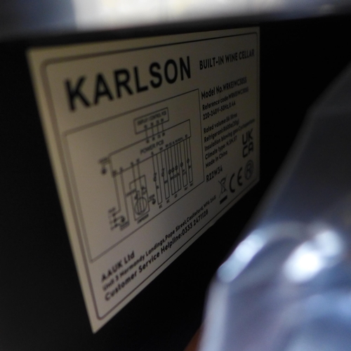 4069 - Karlson Under Counter 30cm Wine Cooler - Stainless Steel, Original RRP £650.00 + Vat (468-107), *Thi... 