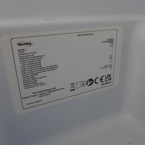 4073 - Matrix Integrated Under Counter Fridge with Ice Box, Original RRP £257.50 + Vat (468-52), *This lot ... 