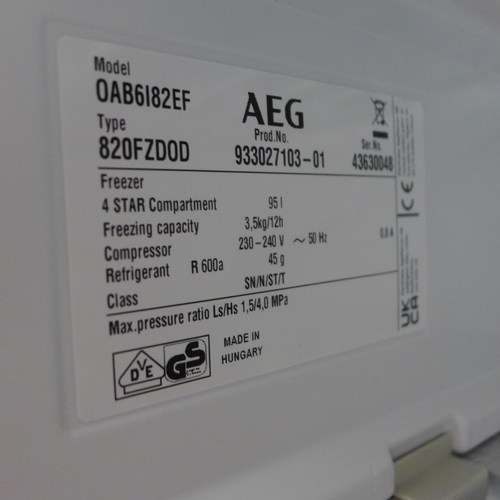 4074 - AEG Frostmaster Built Under Freezer, Original RRP £374.99 + Vat (468-51), *This lot is subject to VA... 