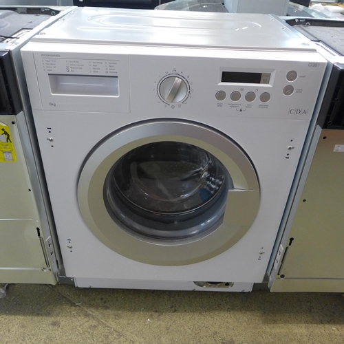 4077 - CDA Integrated 8kg Washing Machine - (468-184_ *This lot is subject to Vat