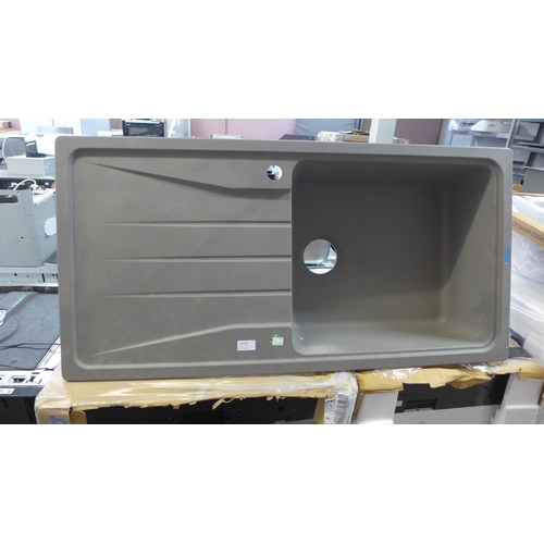 4079 - Rock Grey Composite sink with drainer, Original RRP £250.00 + Vat (468-49), *This lot is subject to ... 