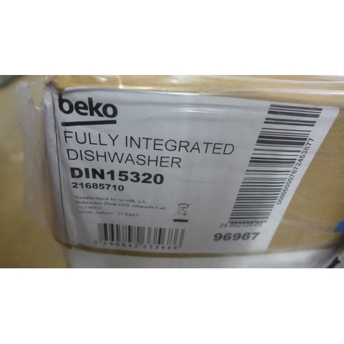 4080 - Beko Integrated Dishwasher (468-181) *This lot is subject to Vat