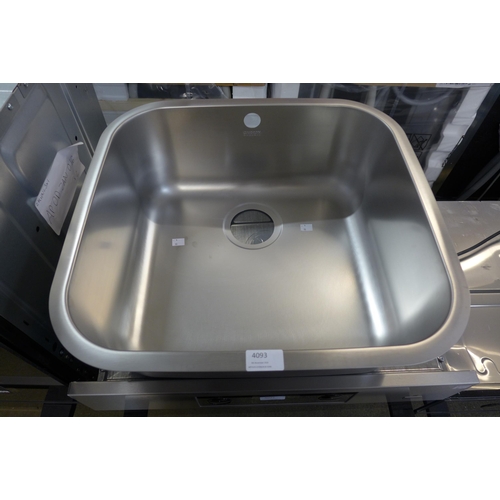 4093 - Lavella Undermount square sink Stainless steel. *This lot is subject to VAT