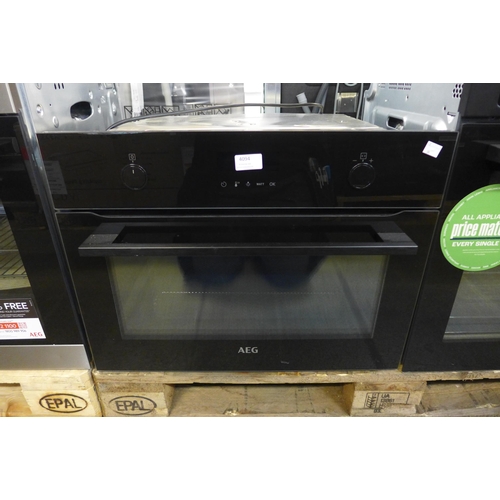 4094 - AEG Compact Multifunction Oven with Microwave - Black, (Damaged in transit) Original RRP £720.50 + V... 