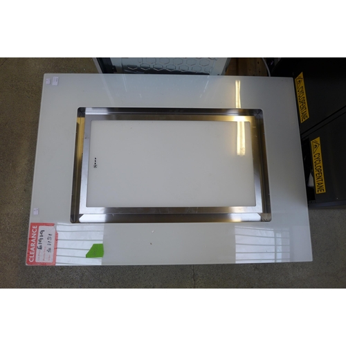 4104 - Neff White Glass Ceiling Hood (468-71), *This lot is subject to VAT