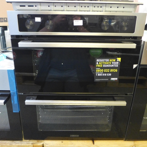 4110 - Zanussi Built-under Double Oven with AirFry, Original RRP £540.84 + Vat (468-127), *This lot is subj... 