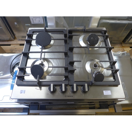 4111 - Bosch Gas 4 Burner Hob With Flameselect, Original RRP £237.50 + Vat (468-162), *This lot is subject ... 