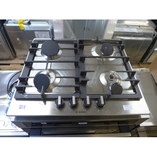 4111 - Bosch Gas 4 Burner Hob With Flameselect, Original RRP £237.50 + Vat (468-162), *This lot is subject ... 