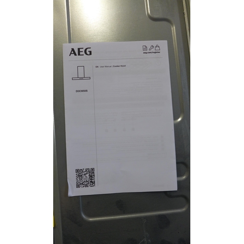 4127 - AEG flat glass Stainless Steel Cooker Hood (468-78), *This lot is subject to VAT