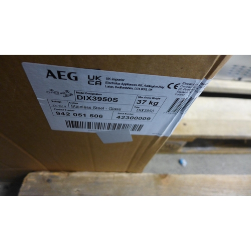 4127 - AEG flat glass Stainless Steel Cooker Hood (468-78), *This lot is subject to VAT