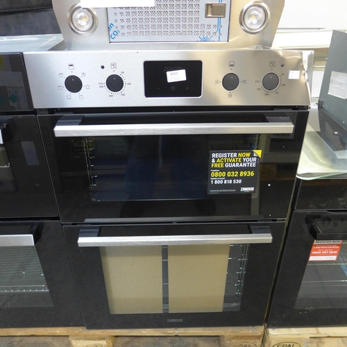 4151 - Zanussi Built In FanCook Double Oven - ( Damaged Control Panel), Original RRP £382.50 + Vat (468-90)... 