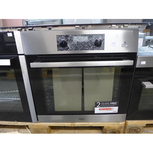 4162 - AEG Single Oven With Steam - ( Broken Control Panel) (468-143), *This lot is subject to VAT