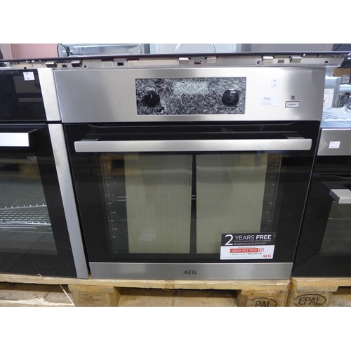 4162 - AEG Single Oven With Steam - ( Broken Control Panel) (468-143), *This lot is subject to VAT