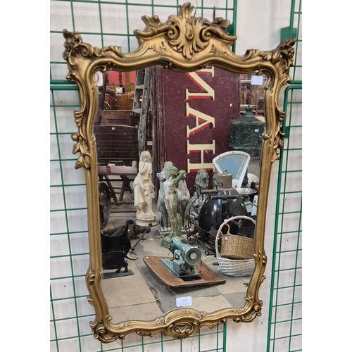 302 - A French style gilt framed mirror