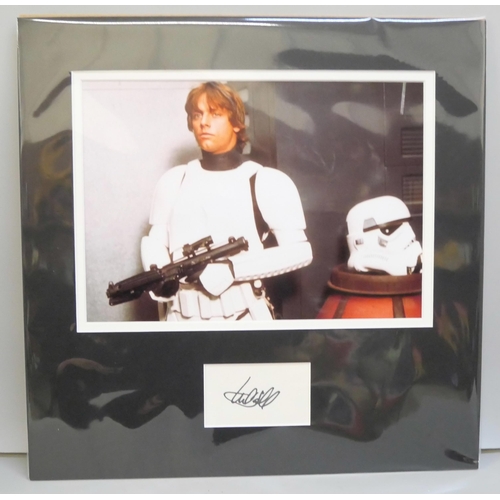 2002 - Star Wars, Mark Hamill signed display, no CoA