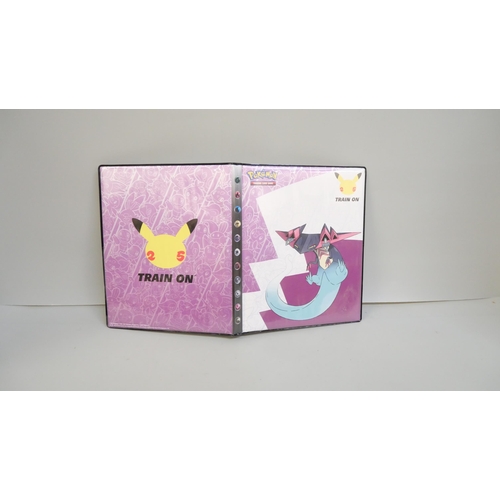 2023 - A folder of vintage Pokémon holographic cards including Ex Mega cards, etc., and holographic 2000 Te... 