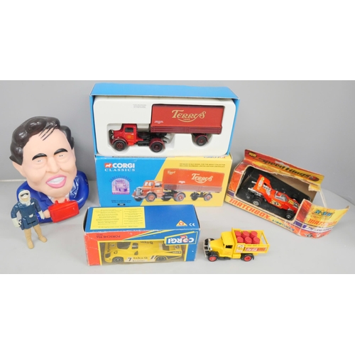 2038 - A set of two Matchbox vehicles, a Terry's York lorry, a Porsche (956) car, both boxed, a Matchbox K-... 