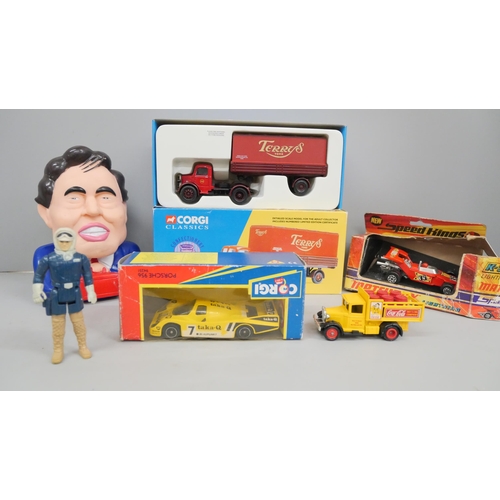 2038 - A set of two Matchbox vehicles, a Terry's York lorry, a Porsche (956) car, both boxed, a Matchbox K-... 