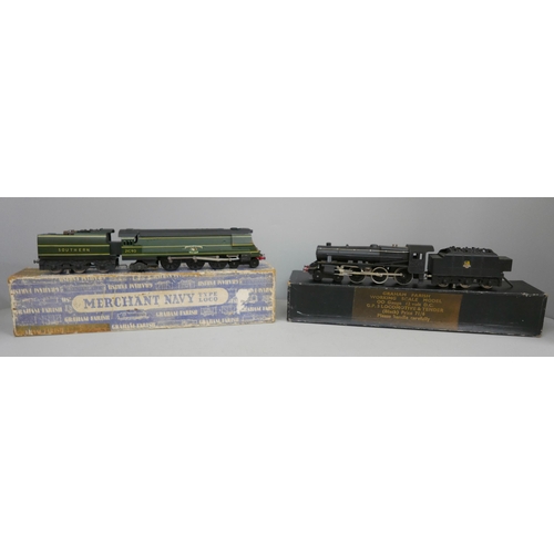 2059 - Two Graham Farish OO gauge locomotives and tenders, Sir Eustace Missenden and GP5