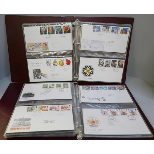 2089 - Two albums of stamp first day covers, 1970s and 1980s, complete run