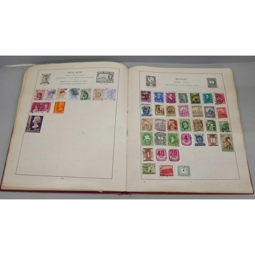 2109 - An album of stamps including one Penny Black, Australia, Belgium, Canada, China, Eire, France, Frenc... 