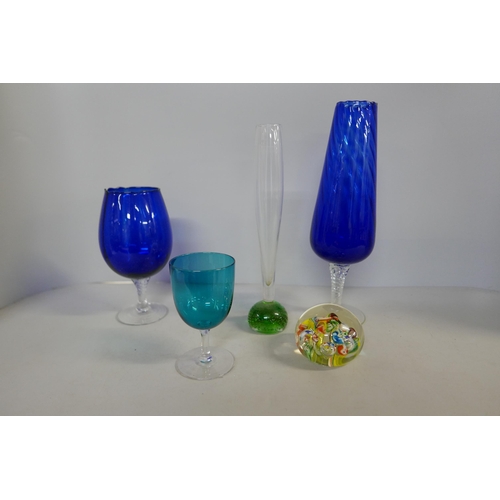 2204 - Two boxes of assorted crystal and glassware including Waterford **PLEASE NOTE THIS LOT IS NOT ELIGIB... 