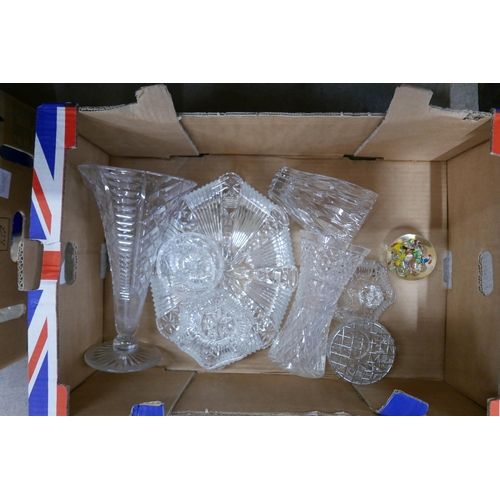 2204 - Two boxes of assorted crystal and glassware including Waterford **PLEASE NOTE THIS LOT IS NOT ELIGIB... 