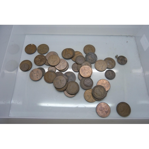 2236 - A folder of George V and George VI bronze coins