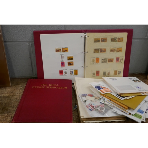 2260 - Stamps; box of stamps, covers, etc., loose and in albums **PLEASE NOTE THIS LOT IS NOT ELIGIBLE FOR ... 