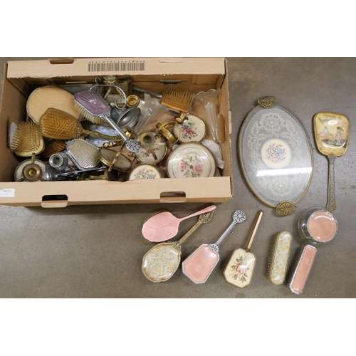 2272 - Two epergnes and a collection of dressing table sets, early-mid 20th century **PLEASE NOTE THIS LOT ... 