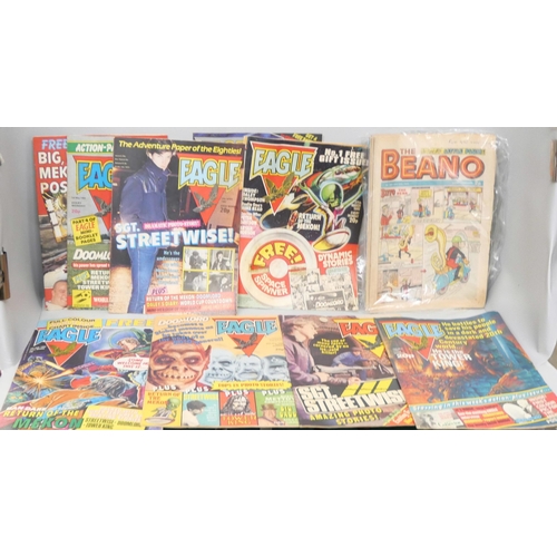 2296 - A collection of Eagle, Whoopee amd Beano comics dating back to the 1980s **PLEASE NOTE THIS LOT IS N... 