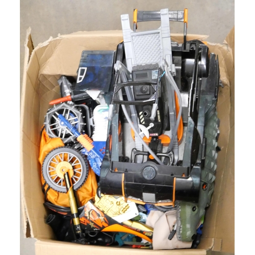 2299 - A collection of Action Man vehicles, two boxes **PLEASE NOTE THIS LOT IS NOT ELIGIBLE FOR IN-HOUSE P... 