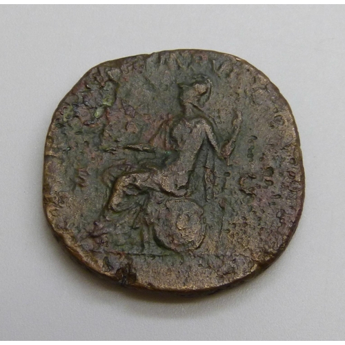 7170 - A Commodus Sestertius bronze coin 177-192AD, 19.3g