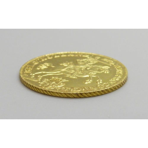 7174 - A Dutch 14 Guilders gold coin, 0.917 fineness, 10g, restrike