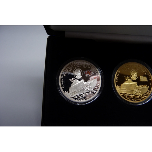 7189 - The Official 2022 Royal National Lifeboat Institution £5 coin collection, proof-like