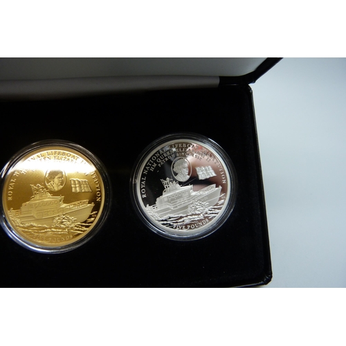 7189 - The Official 2022 Royal National Lifeboat Institution £5 coin collection, proof-like