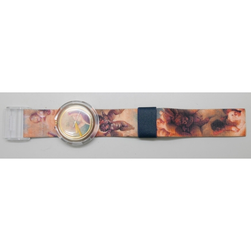 7228 - A Vivienne Westwood 'Putti' Pop Swatch wristwatch, cased