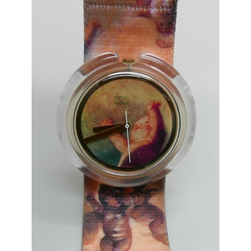 7228 - A Vivienne Westwood 'Putti' Pop Swatch wristwatch, cased