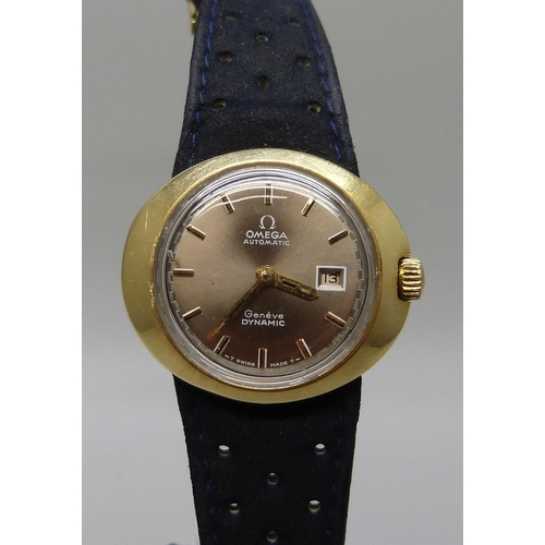 7267 - A lady's Omega Dynamic gold plated automatic wristwatch, circa 1969, 29mm