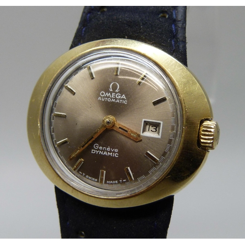 7267 - A lady's Omega Dynamic gold plated automatic wristwatch, circa 1969, 29mm