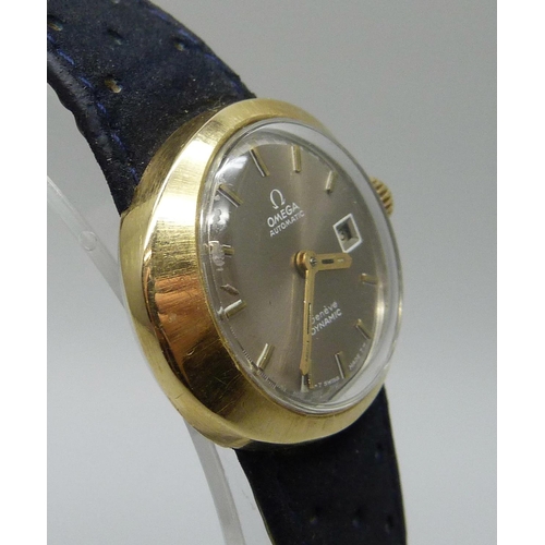 7267 - A lady's Omega Dynamic gold plated automatic wristwatch, circa 1969, 29mm