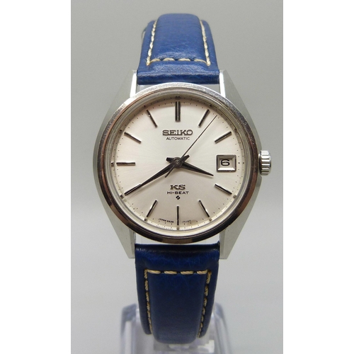 7269 - A Seiko King Seiko stainless steel wristwatch with automatic high beat movement, ref. 5625-7110, cir... 